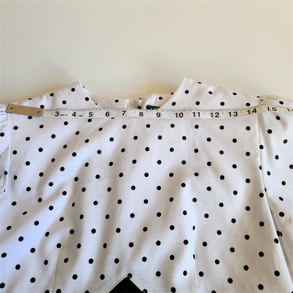 J. R Petite by Joseph Ribkoff 80s Polka Dot Dress - Picture 10 of 15